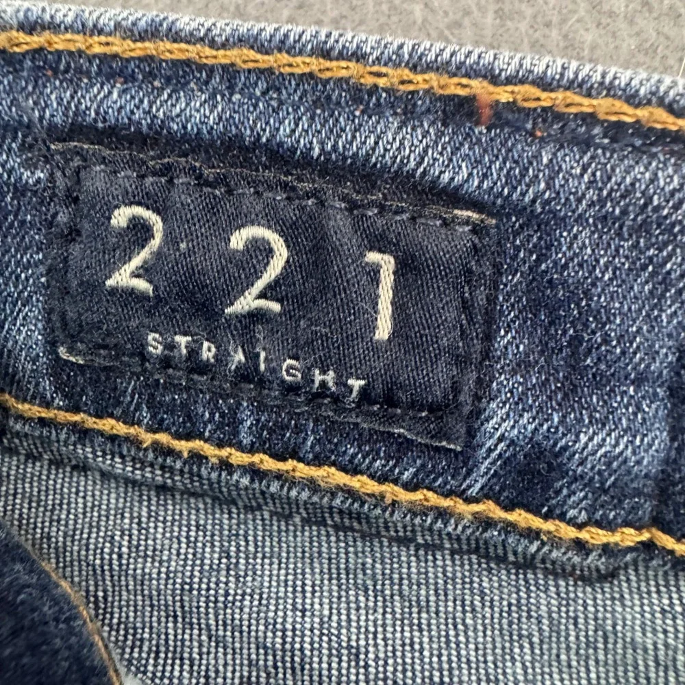 Lucky Brand 221 Straight Jeans Mens 36x32 Blue Medium Wash Stretch 7MCC001